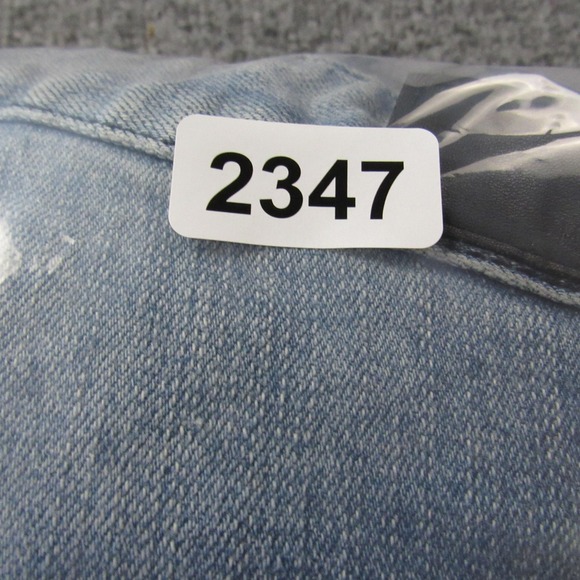 Smoke Rise Shorts Mens 40 Blue Distressed Patchwork Paint Splatter Denim Frayed - Picture 13 of 13